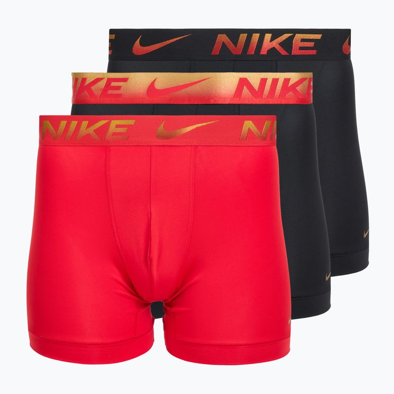 Vyriškos trumpikės Nike Dri-Fit Essential Micro Boxer Brief 3 poros university red/black/black metallic grdient wb