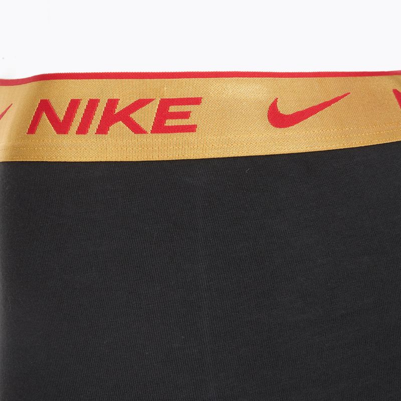 Vyriškos trumpikės Nike Everyday Cotton Stretch Trunk 3 poros blk/university red/wheat gold/black high shine wb 6