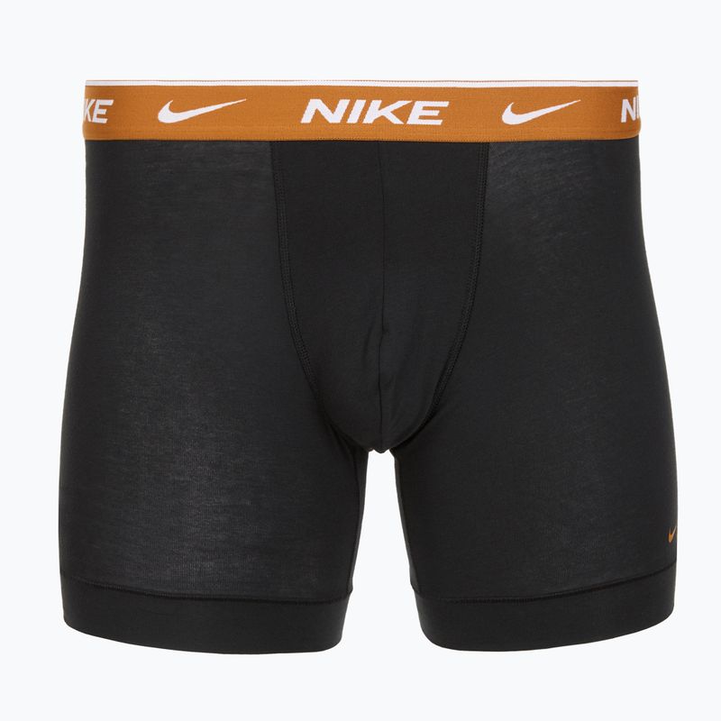 Vyriškos trumpikės Nike Everyday Cotton Stretch 3 poros black light crimsn/desrt ochre/black waistband 2