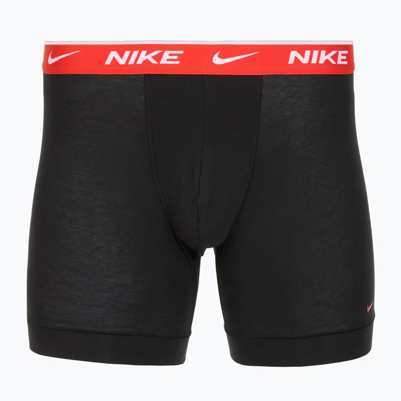 Vyriškos trumpikės Nike Everyday Cotton Stretch 3 poros black light crimsn/desrt ochre/black waistband 3