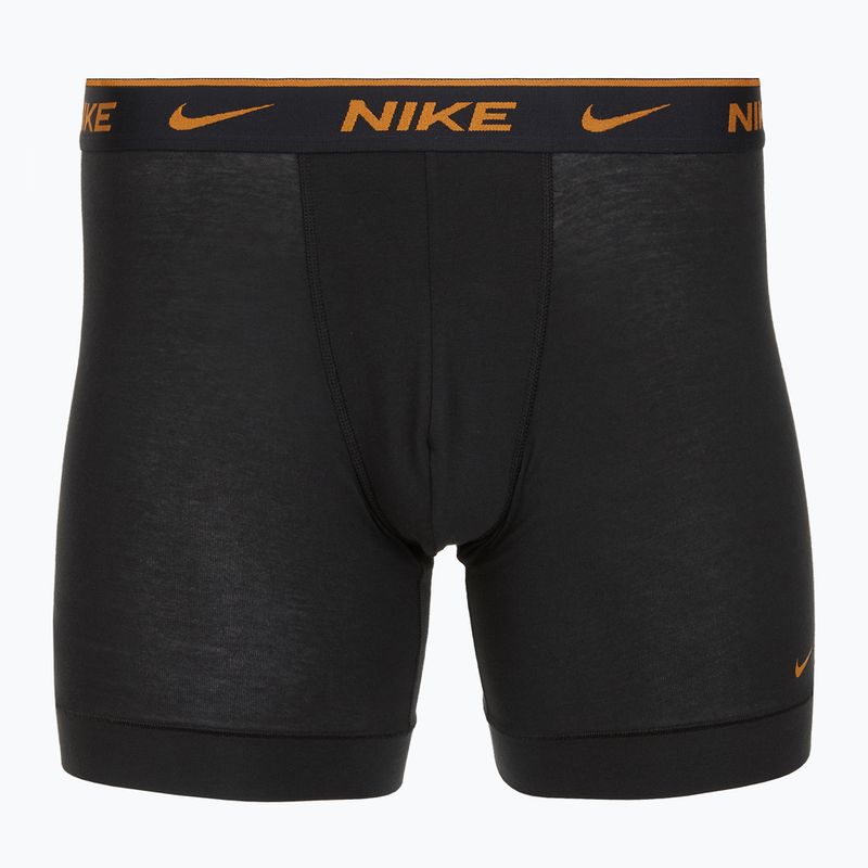 Vyriškos trumpikės Nike Everyday Cotton Stretch 3 poros black light crimsn/desrt ochre/black waistband 4