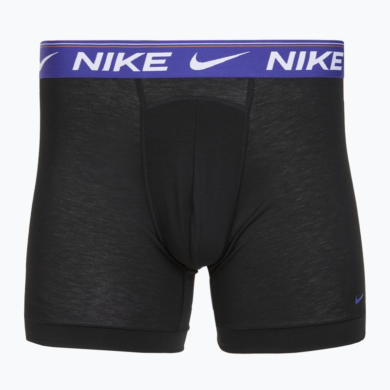 Vyriškos trumpikės Nike Dri-FIT Ultra Comfort 3 poros black evrgreen aura/deep night/black waistband 3