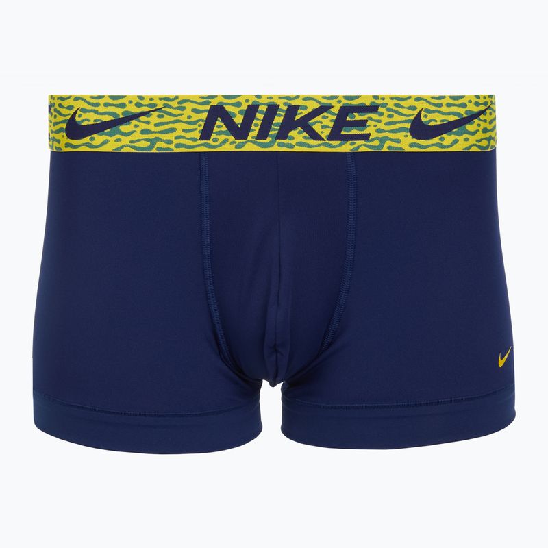 Vyriškos trumpikės Nike Dri-Fit Essential Micro Trunk 3 poros blu void/lgh crim/brht citron/evergrn aura/abst wb 3