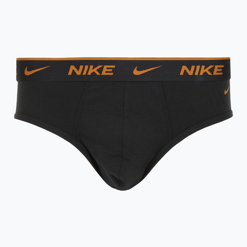 Vyriškos glaudės Nike Everyday Cotton Stretch Brief 3 poros black light crimson/desert ochre/black wb 4
