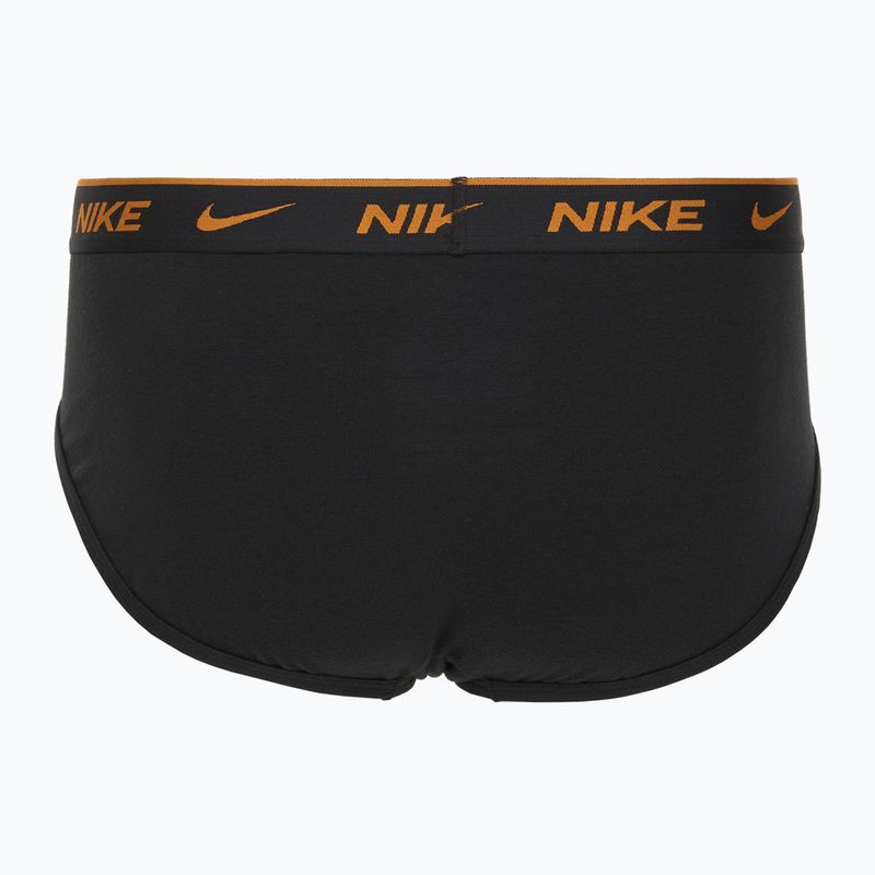 Vyriškos glaudės Nike Everyday Cotton Stretch Brief 3 poros black light crimson/desert ochre/black wb 5