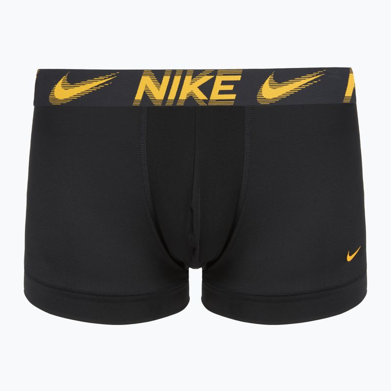 Vyriškos trumpikės Nike Dri-Fit Essential Micro Trunk 3 pairs black/game royal/malachite/un gold/zoom wb 2