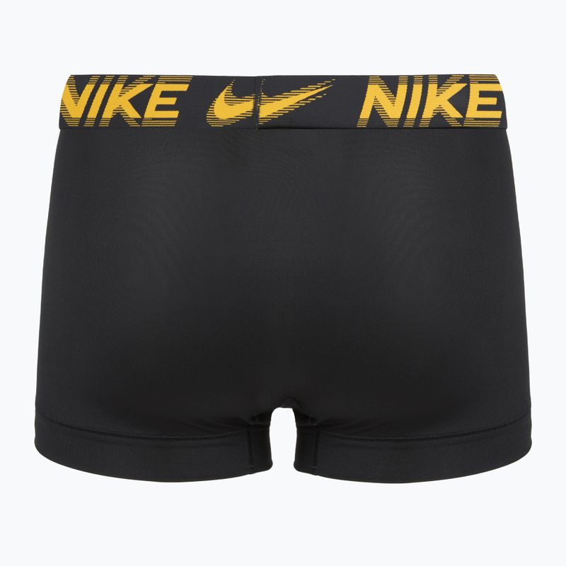 Vyriškos trumpikės Nike Dri-Fit Essential Micro Trunk 3 pairs black/game royal/malachite/un gold/zoom wb 3
