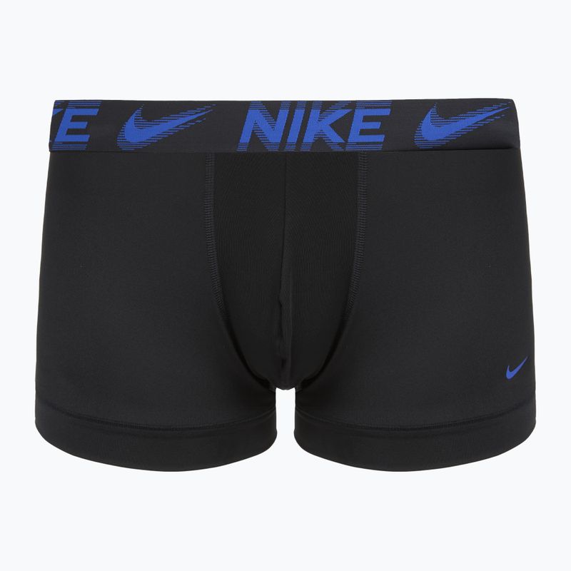 Vyriškos trumpikės Nike Dri-Fit Essential Micro Trunk 3 pairs black/game royal/malachite/un gold/zoom wb 6