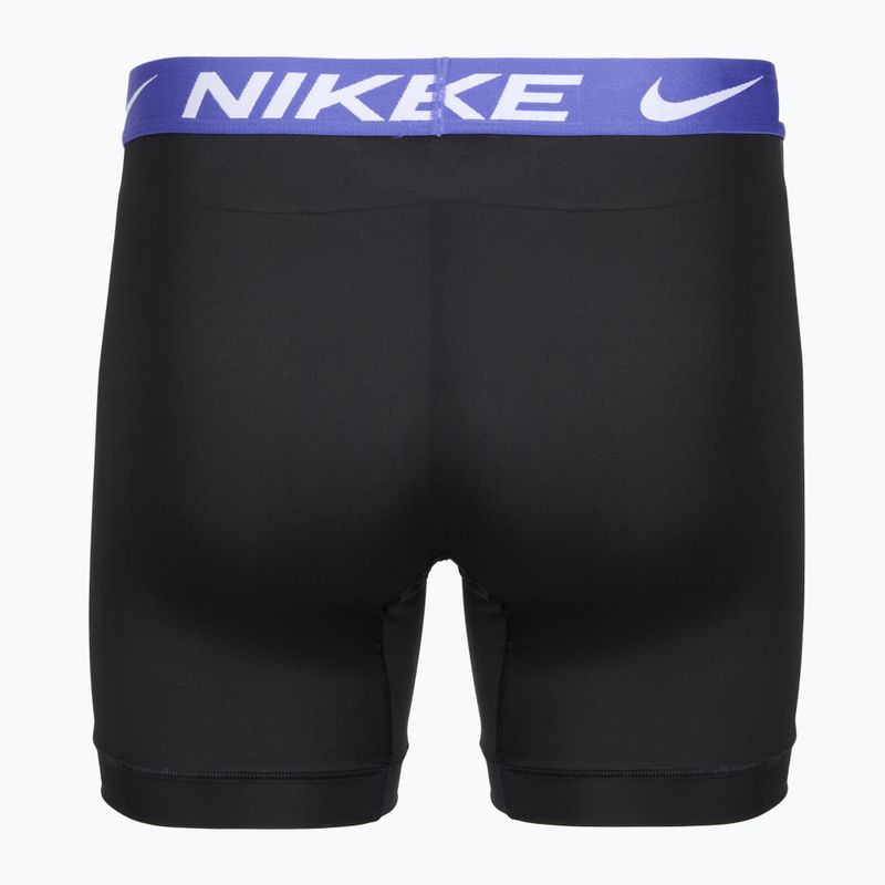 Vyriškos trumpikės Nike Essential Micro 3 pairs black/sapphire/wolf grey/team crimson 3