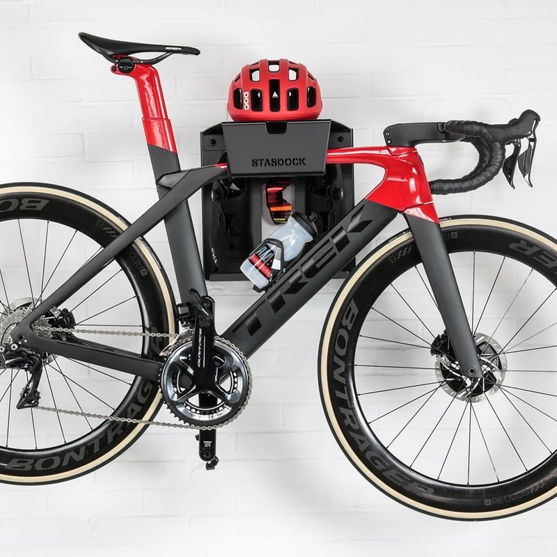Prie sienos tvirtinamas dviračių laikiklis STASDOCK Bike Hanger happy black 4