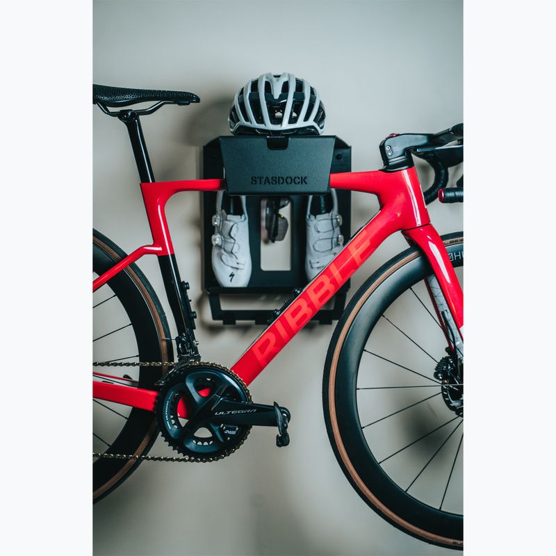 Prie sienos tvirtinamas dviračių laikiklis STASDOCK Bike Hanger happy black 6