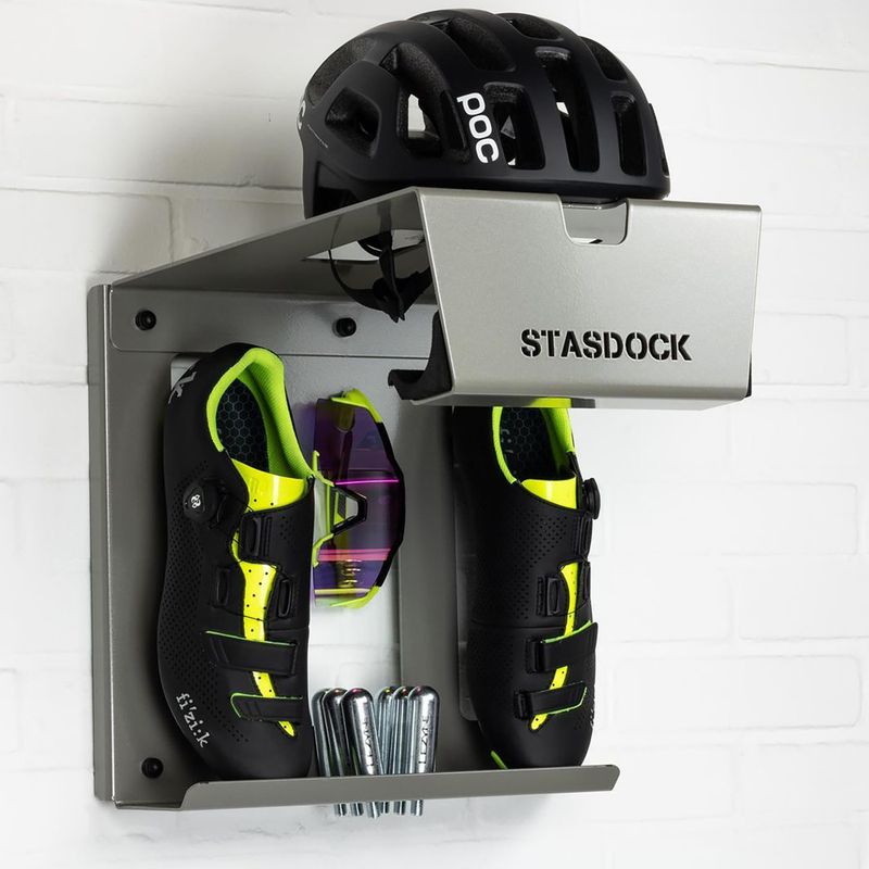 Prie sienos tvirtinamas dviračių laikiklis STASDOCK Bike Hanger deep silver 2