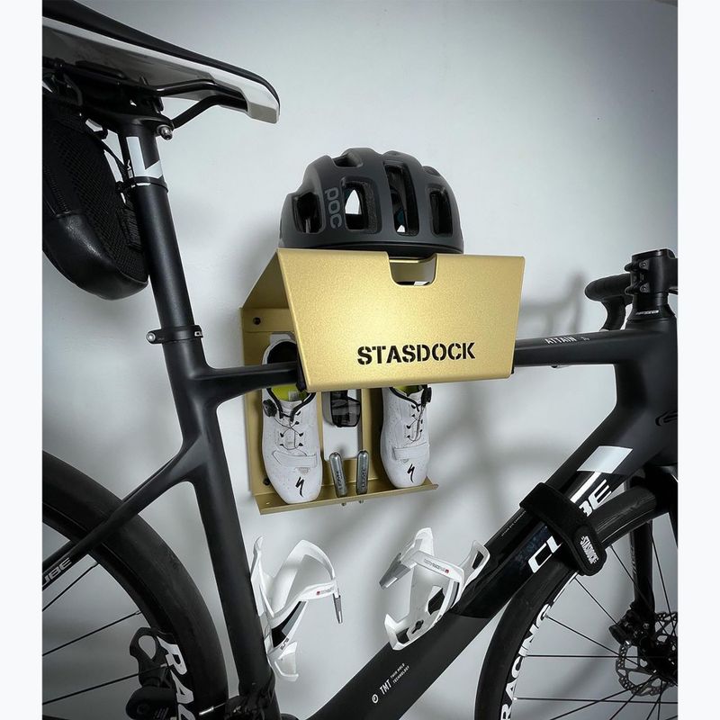 Prie sienos tvirtinamas dviračių laikiklis STASDOCK Bike Hanger new gold 5