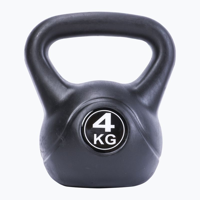 Kettlebell 4 kg Pure2Improve juodas P2I202080