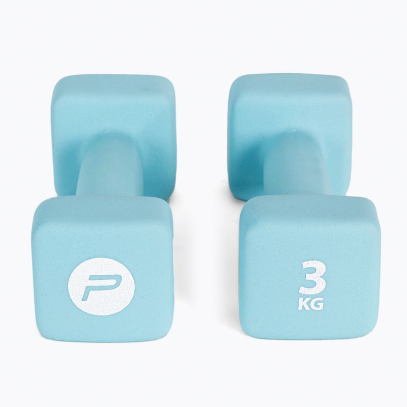 Neopreno hanteliai 3 kg Pure2Improve mėlyni P2I201410 3
