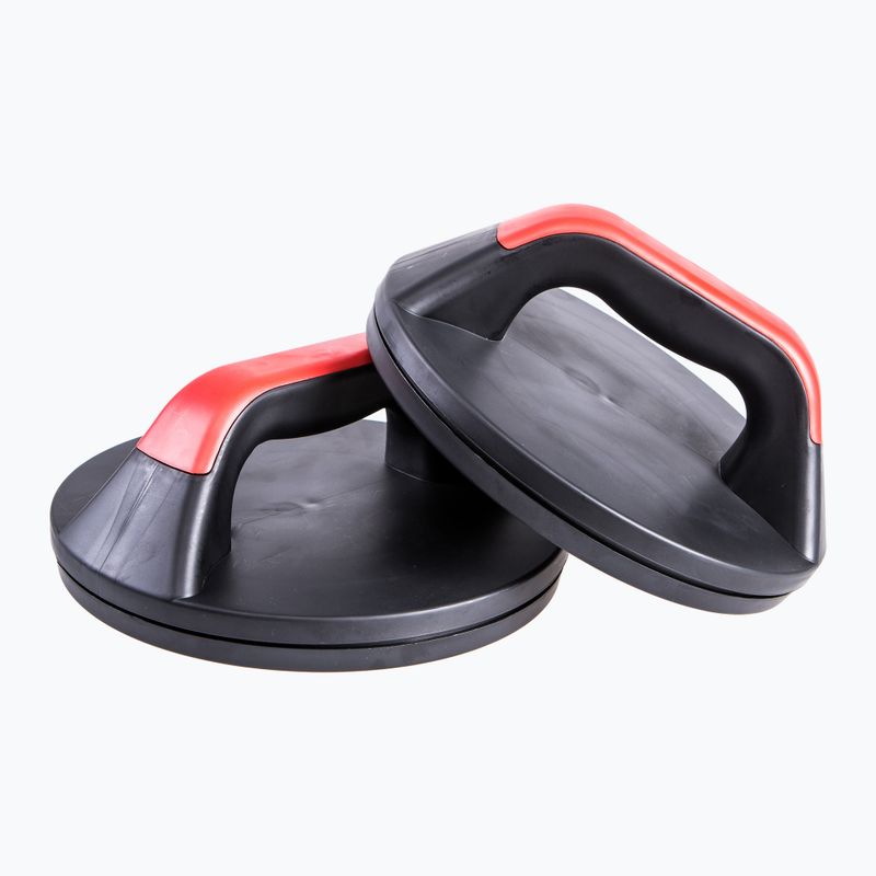 Pure2Improve Push-up Pro rinkinys raudonos/juodos spalvos stūmimo rankenos P2I202160