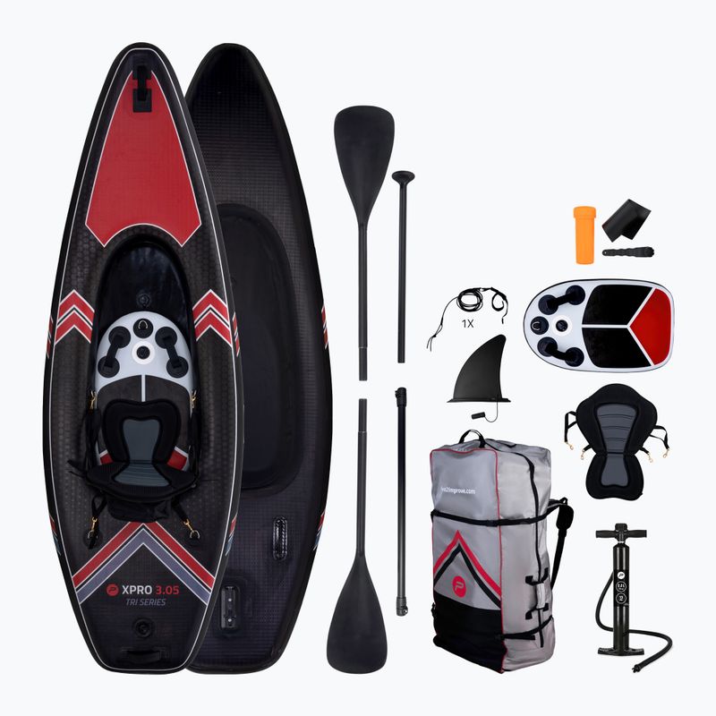 Pure4Fun TRI Purpose 1 asmens hibridinė baidarė/SUP juoda P4F160020