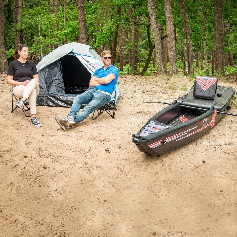 Pure4Fun Dual Purpose 1 asmens hibridinė baidarė/SUP juoda P4F160040 22