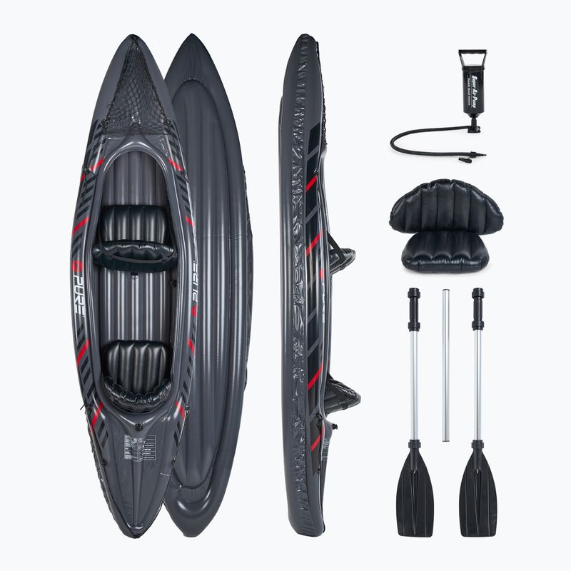 Pure4Fun XPRO Kayak 3.0 pilka aukšto slėgio pripučiama baidarė 2 asmenims P4F150130