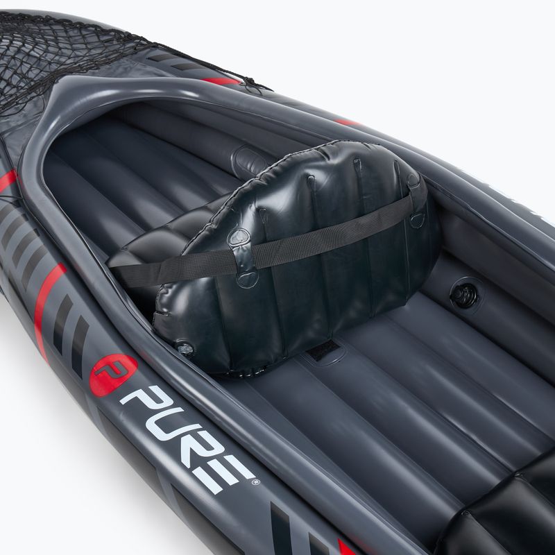 Pure4Fun XPRO Kayak 3.0 pilka aukšto slėgio pripučiama baidarė 2 asmenims P4F150130 8