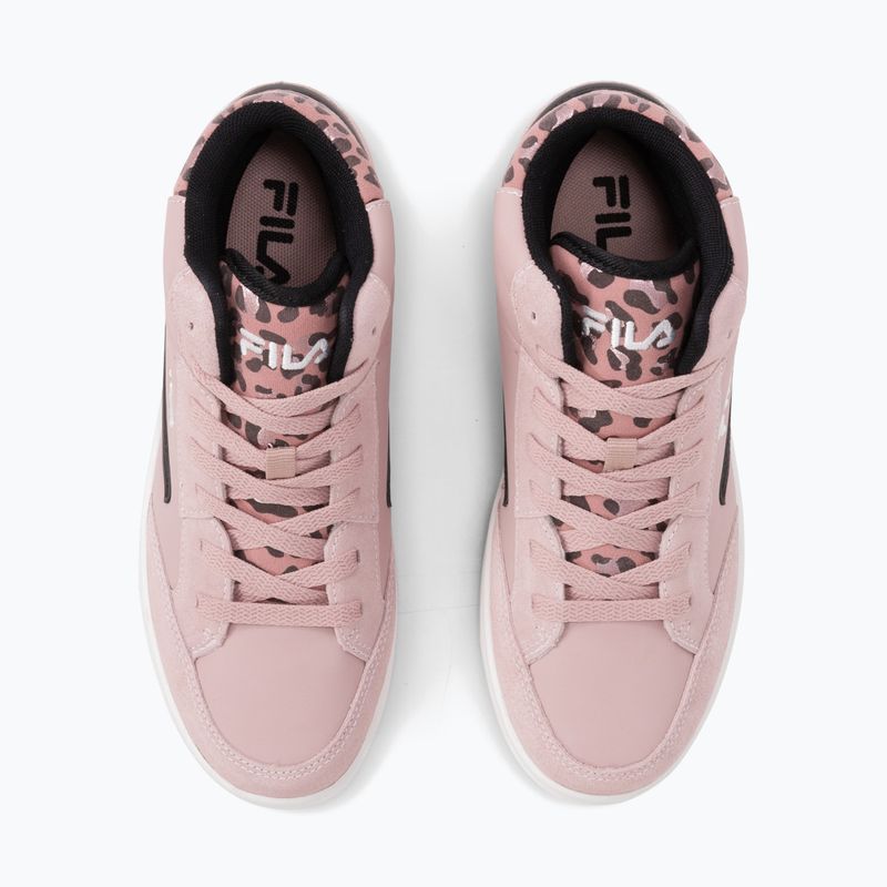 Vaikiški batai FILA Crew Mid pale mauve/leopard 4