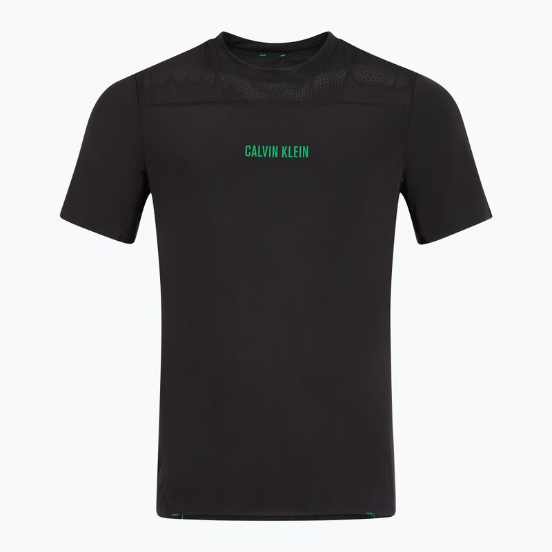 Vyriški marškinėliai Calvin Klein LVGMS5K188 Baselayer black/blosson green logo
