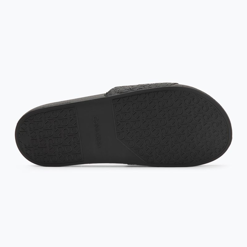 Vyriškos šlepetės Calvin Klein HM0HM01968 Pool Slide Mono Triple Black 4