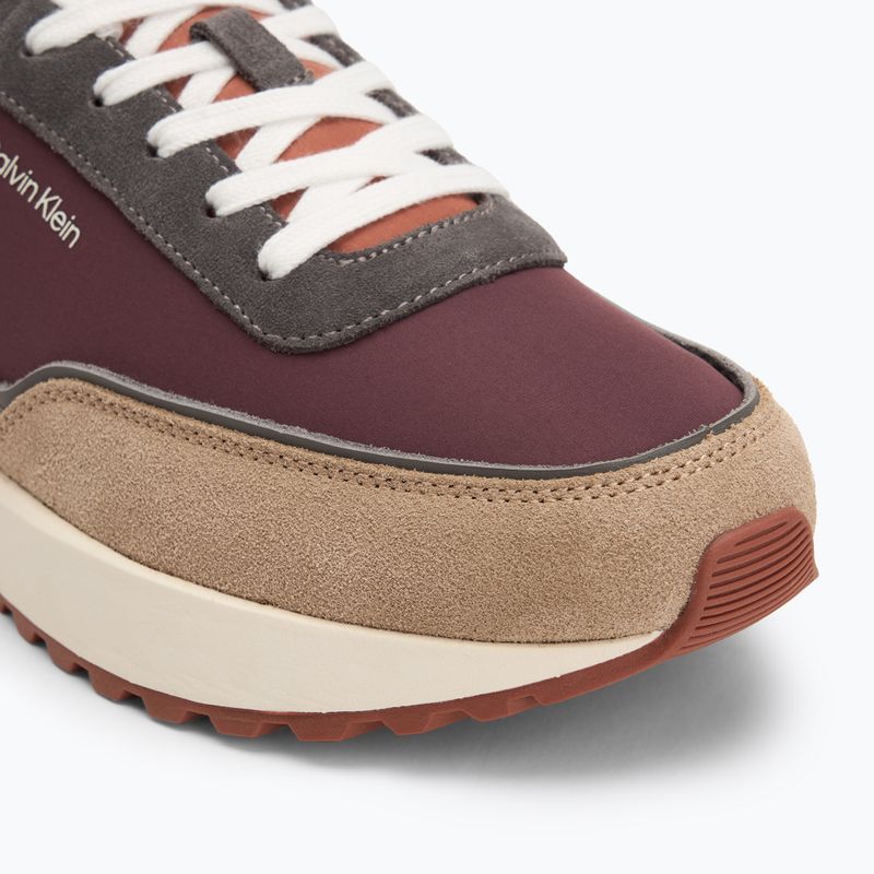 Vyriški batai Calvin Klein HM0HM01714 Low Top Lace Up Repreve Mix Silver Mink/Vineyard Wine 7
