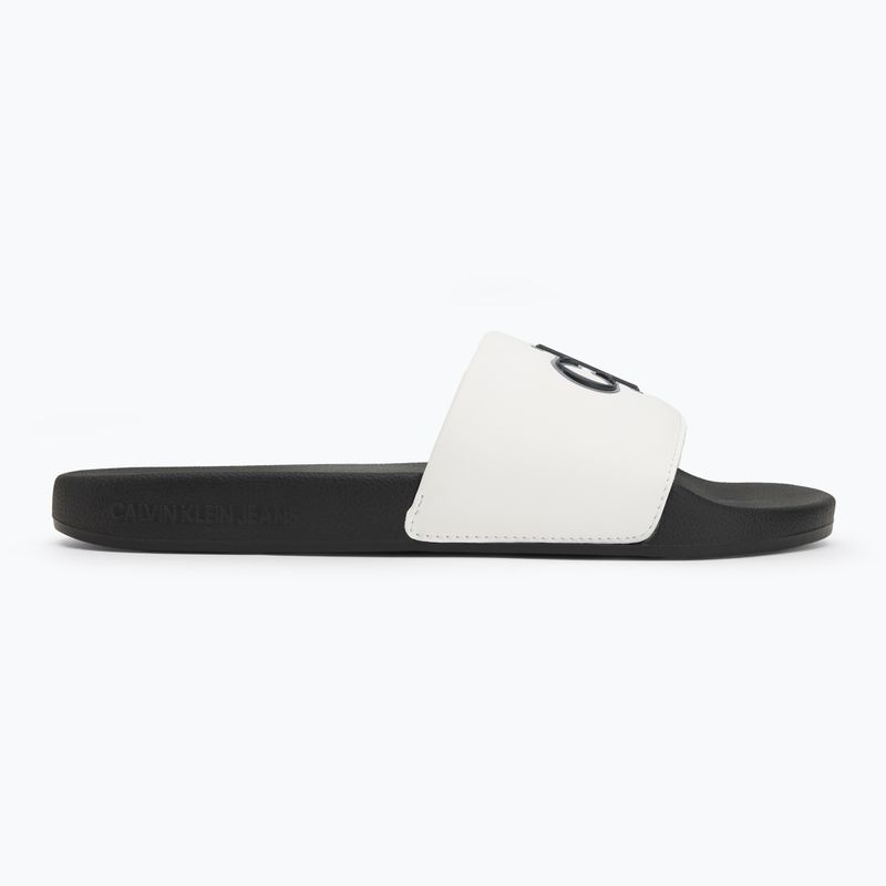 Vyriškos šlepetės Calvin Klein YM0YM01281 Jelly Mono PU Bright White/Black 2