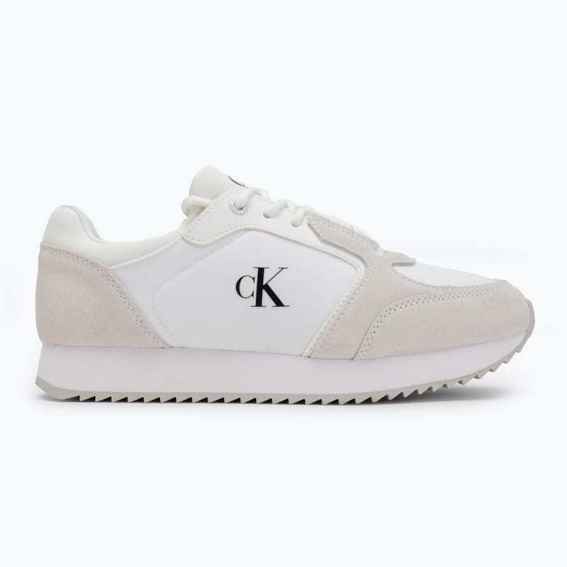 Moteriški batai Calvin Klein YW0YW01644 Runner Laceup Sock Mg Nylon Mix Bright White/Black 2