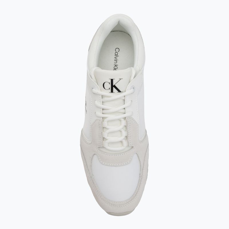 Moteriški batai Calvin Klein YW0YW01644 Runner Laceup Sock Mg Nylon Mix Bright White/Black 5