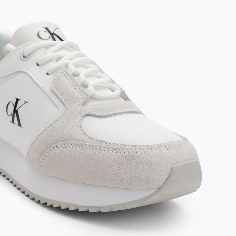 Moteriški batai Calvin Klein YW0YW01644 Runner Laceup Sock Mg Nylon Mix Bright White/Black 7