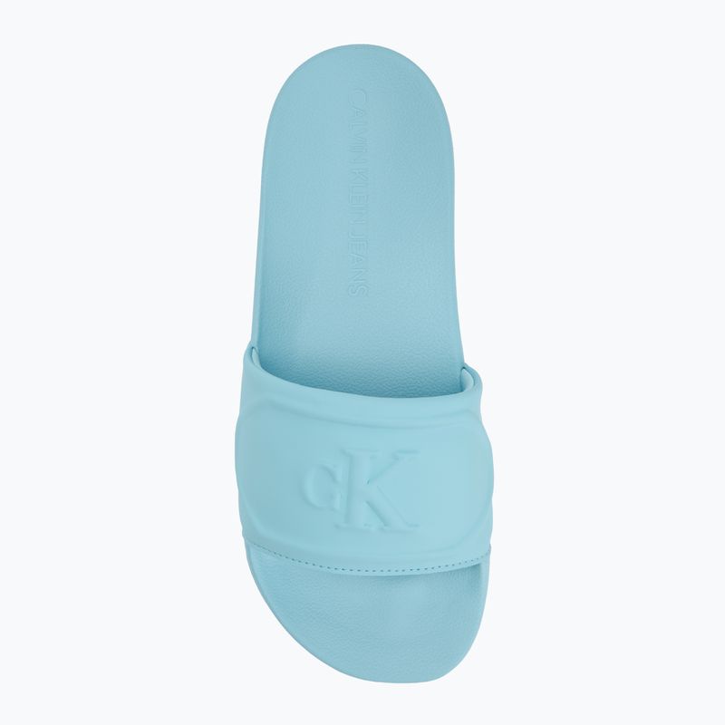 Moteriškos šlepetės Calvin Klein YW0YW01879 Pu Hf Mg blue danube 5