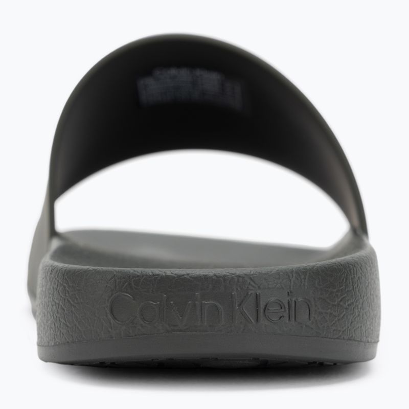 Calvin Klein vyriškos šlepetės HM0HM00455 Pool Slide Rubber dark olive 6