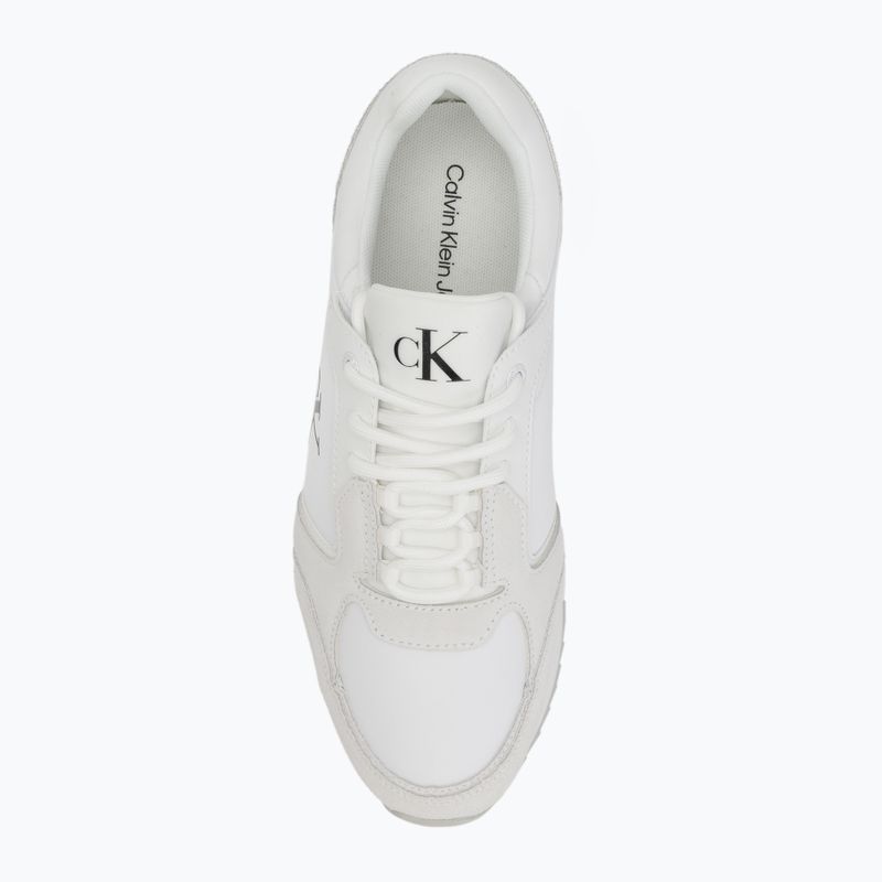 Vyriški batai Calvin Klein YM0YM01326 Retro Runner Sock Lace Up Ny-Su Bright White/Black 5