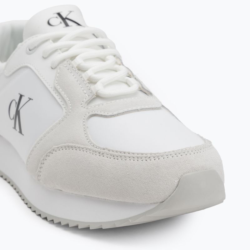 Vyriški batai Calvin Klein YM0YM01326 Retro Runner Sock Lace Up Ny-Su Bright White/Black 7