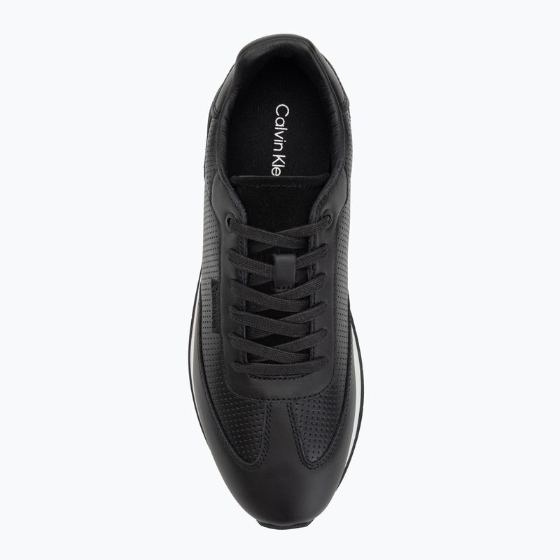 Vyriški batai Calvin Klein HM0HM01871 Low Prof Runn Laceup Perf Lth Black/Bright White 5