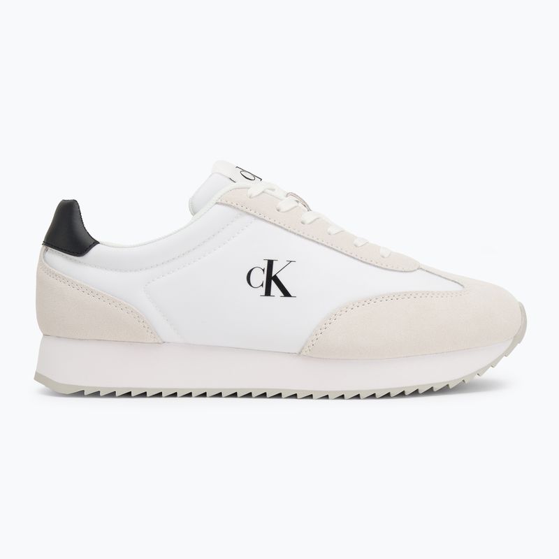 Vyriški batai Calvin Klein YM0YM01325 Retro Runner Lace Up Ny-Su Bright White/Black 2
