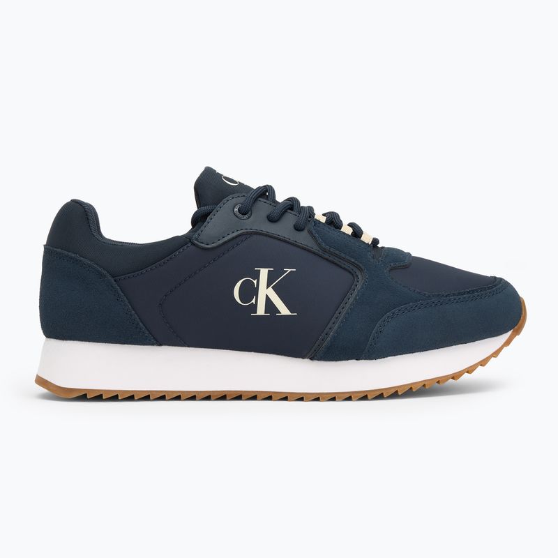 Vyriški batai Calvin Klein YM0YM01326 Retro Runner Sock Lace Up Ny-Su Calvin Navy/Bright White/Gum 2