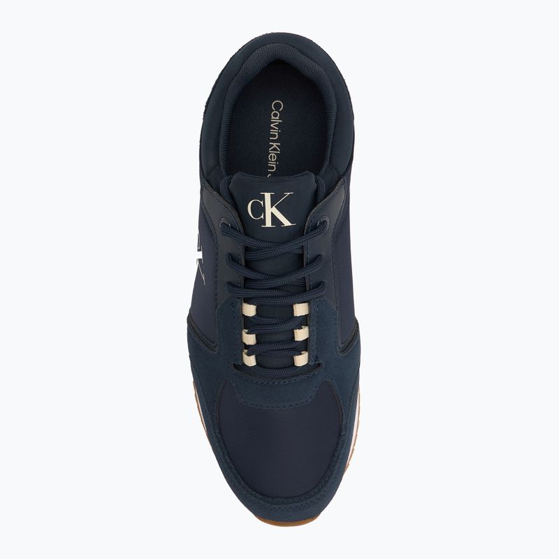 Vyriški batai Calvin Klein YM0YM01326 Retro Runner Sock Lace Up Ny-Su Calvin Navy/Bright White/Gum 5