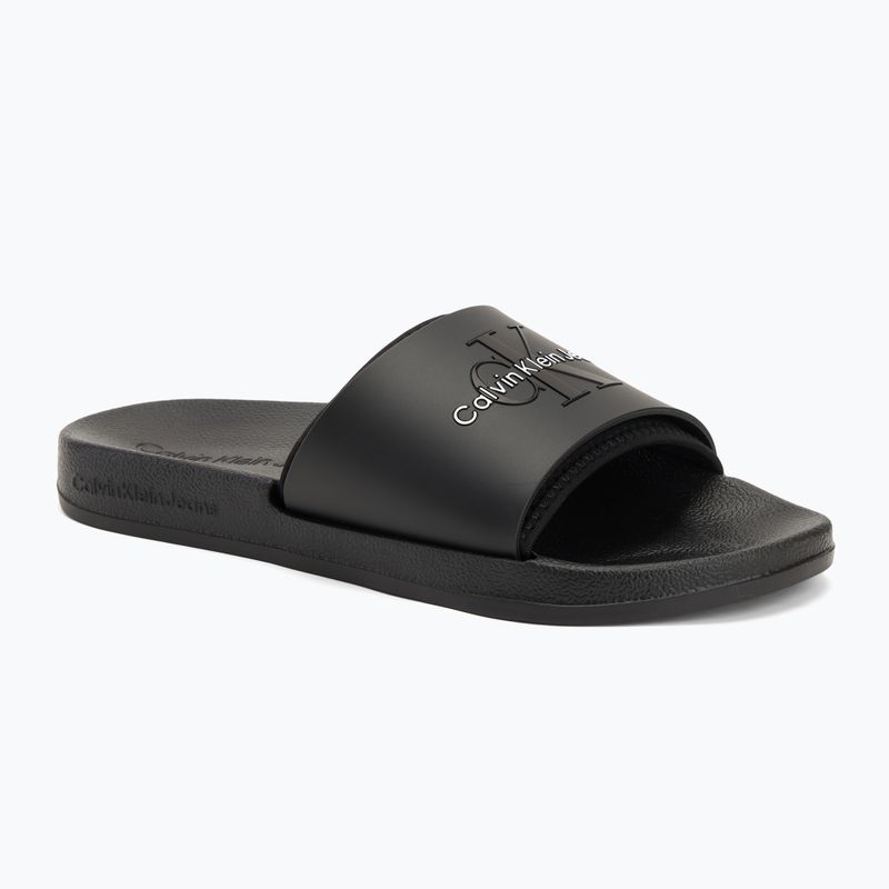 Vyriškos šlepetės Calvin Klein YM0YM00361 Slide Rubber Neoprene Monologo black