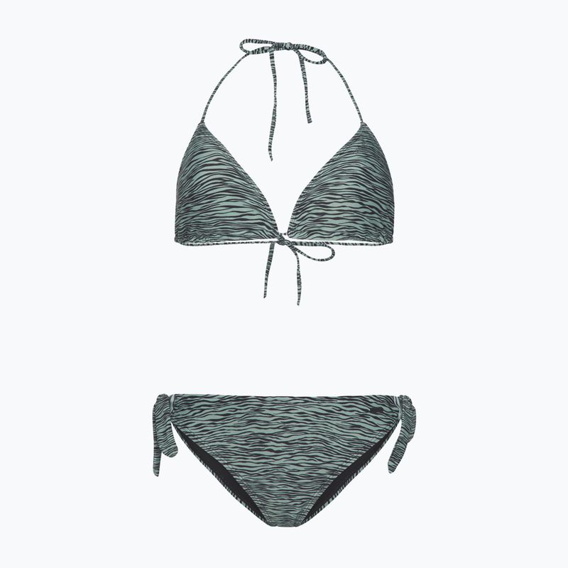 Moteriški dviejų dalių maudymosi kostiumėliai Protest Prtiquitos Trikampis bikinis žalias P7619021