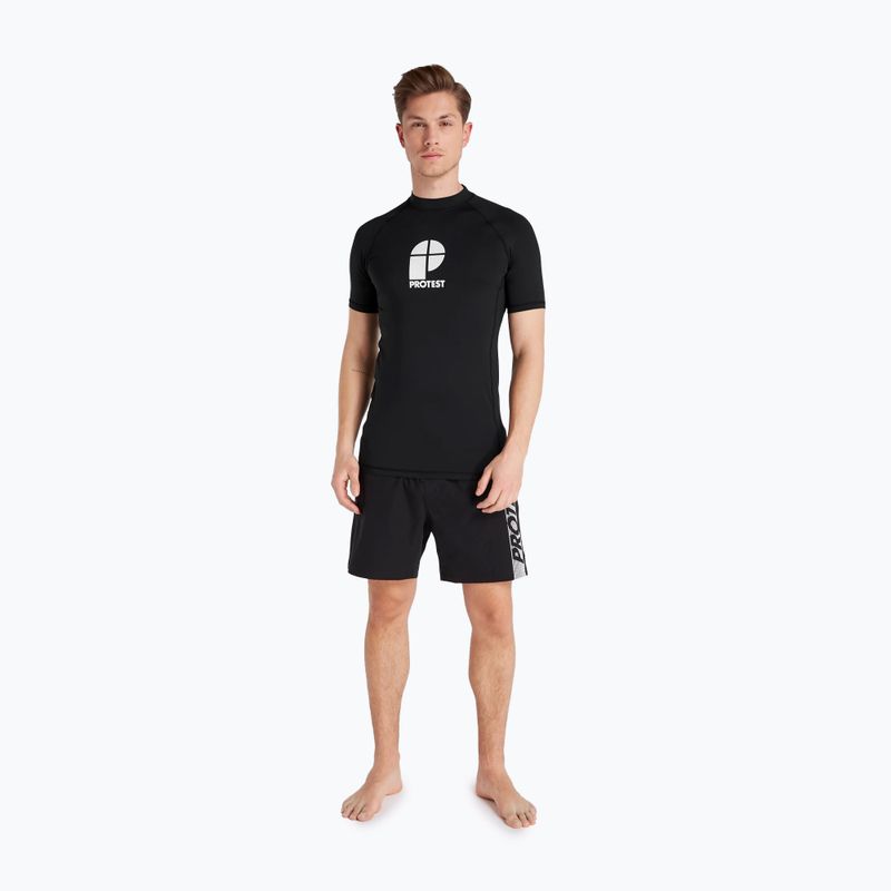 Vyriški maudymosi marškinėliai Protest Prtcater rashguard black P7797201 2