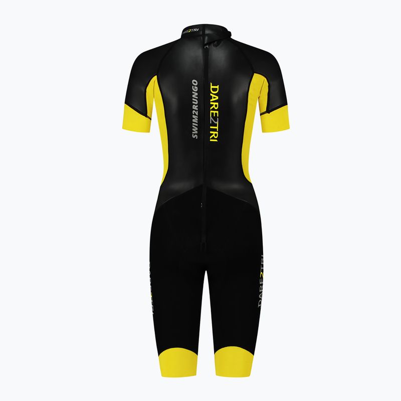 Vyriškas triatlono hidrokostiumas Dare2Tri Swim&Run black 17044 2