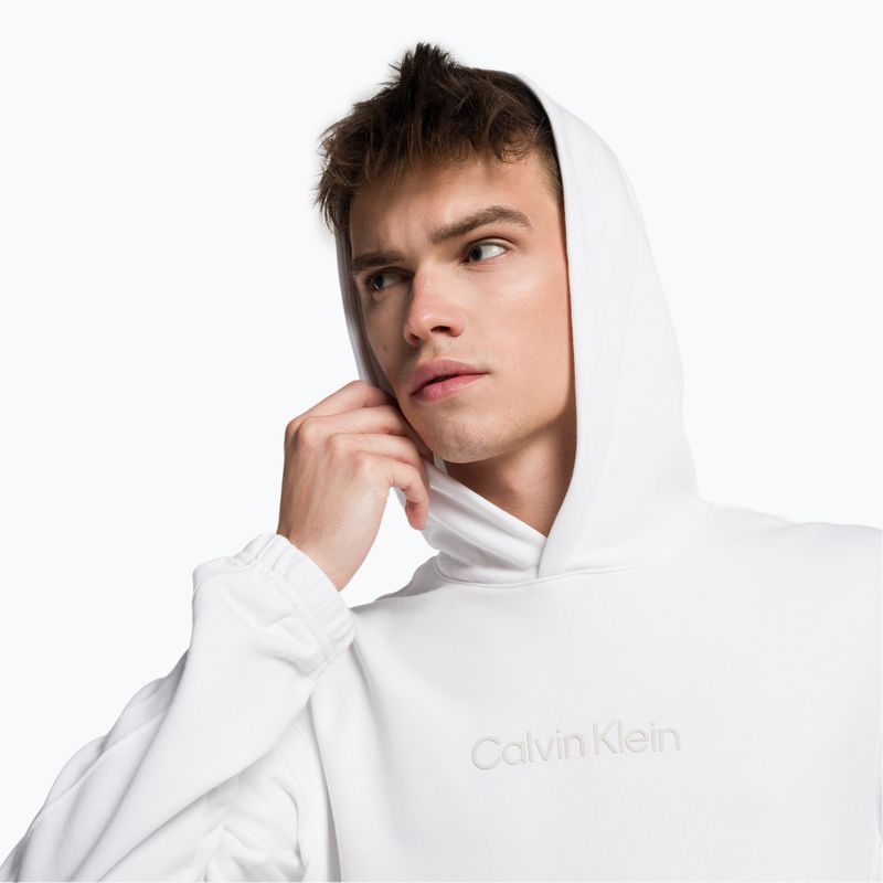 Calvin Klein vyriškas džemperis su gobtuvu YAF bright white 4