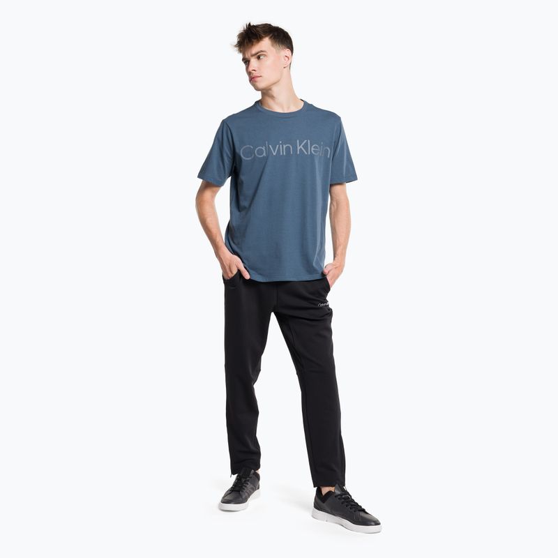 Vyriški Calvin Klein kreidiniai mėlyni marškinėliai 2