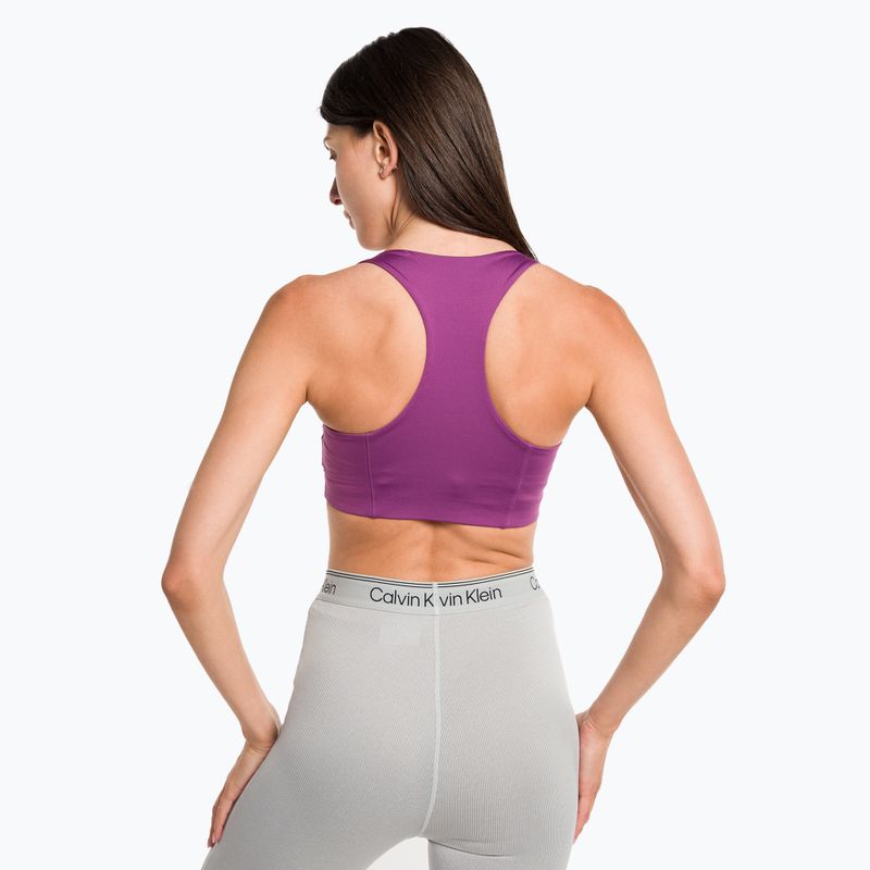 Calvin Klein Medium Support VAE ametisto spalvos fitneso liemenėlė 3