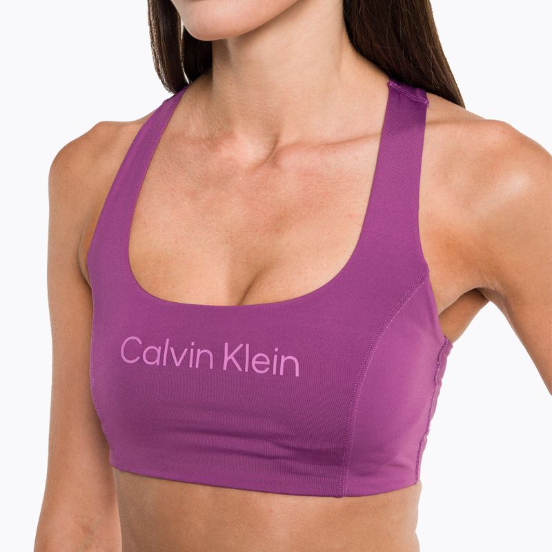 Calvin Klein Medium Support VAE ametisto spalvos fitneso liemenėlė 4