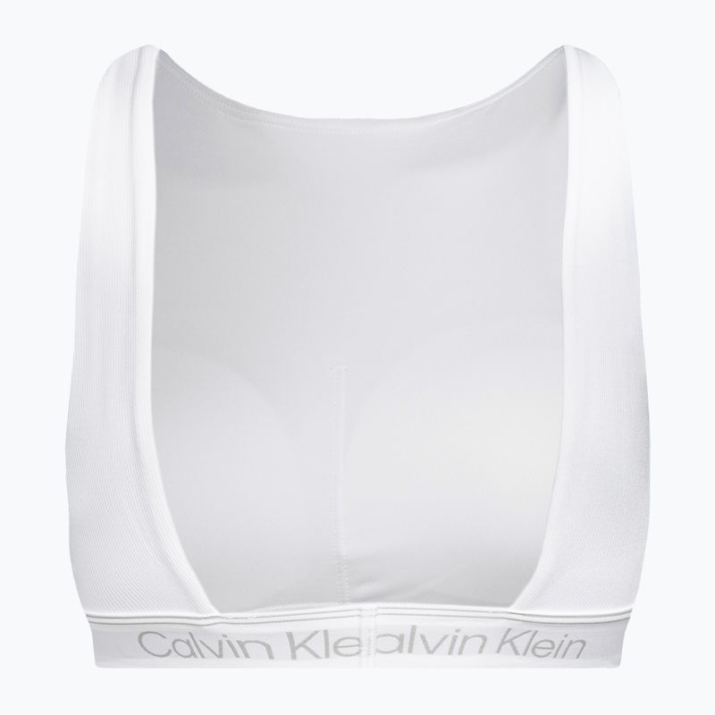 Calvin Klein Medium Support YAF ryškiai balta fitneso liemenėlė 6