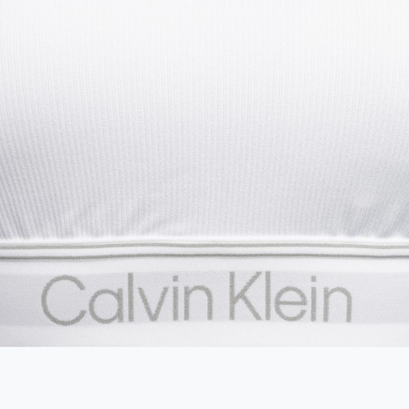 Calvin Klein Medium Support YAF ryškiai balta fitneso liemenėlė 7